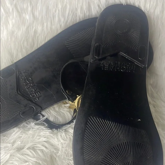 Michael Kors Black and Gold Sandals - Picture 3 of 3